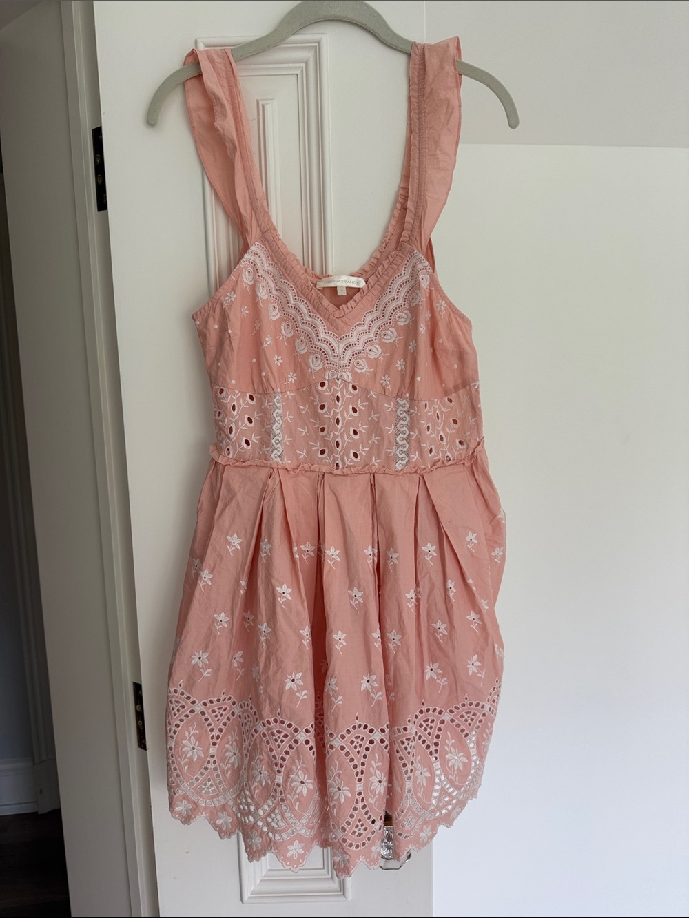 LoveShackFancy Girls' Pink Eyelet Sundress